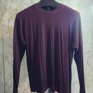 Pulse Ribbed Knit Long Sleeve Top
